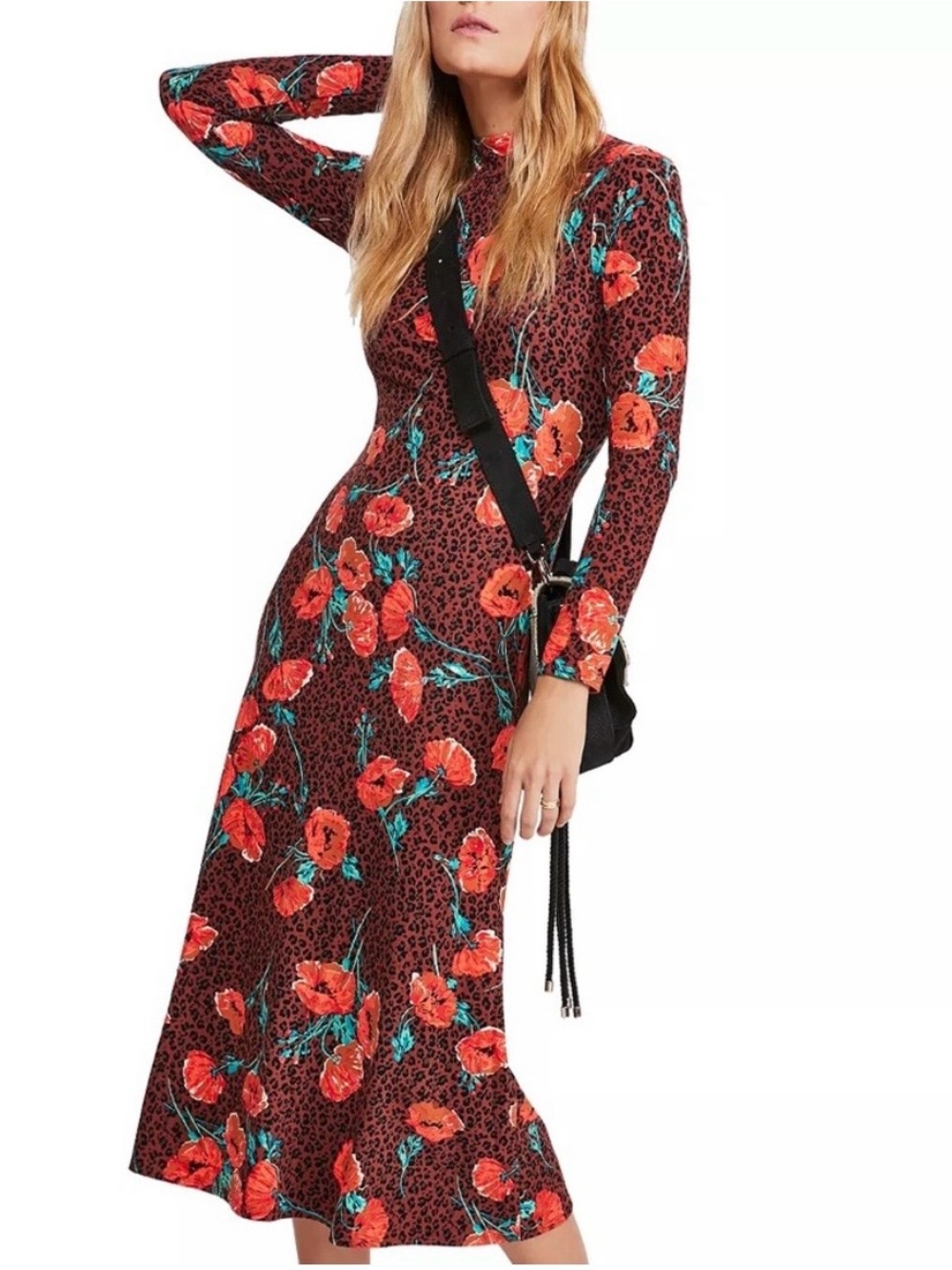 Free People Retro Romance Midi Dress